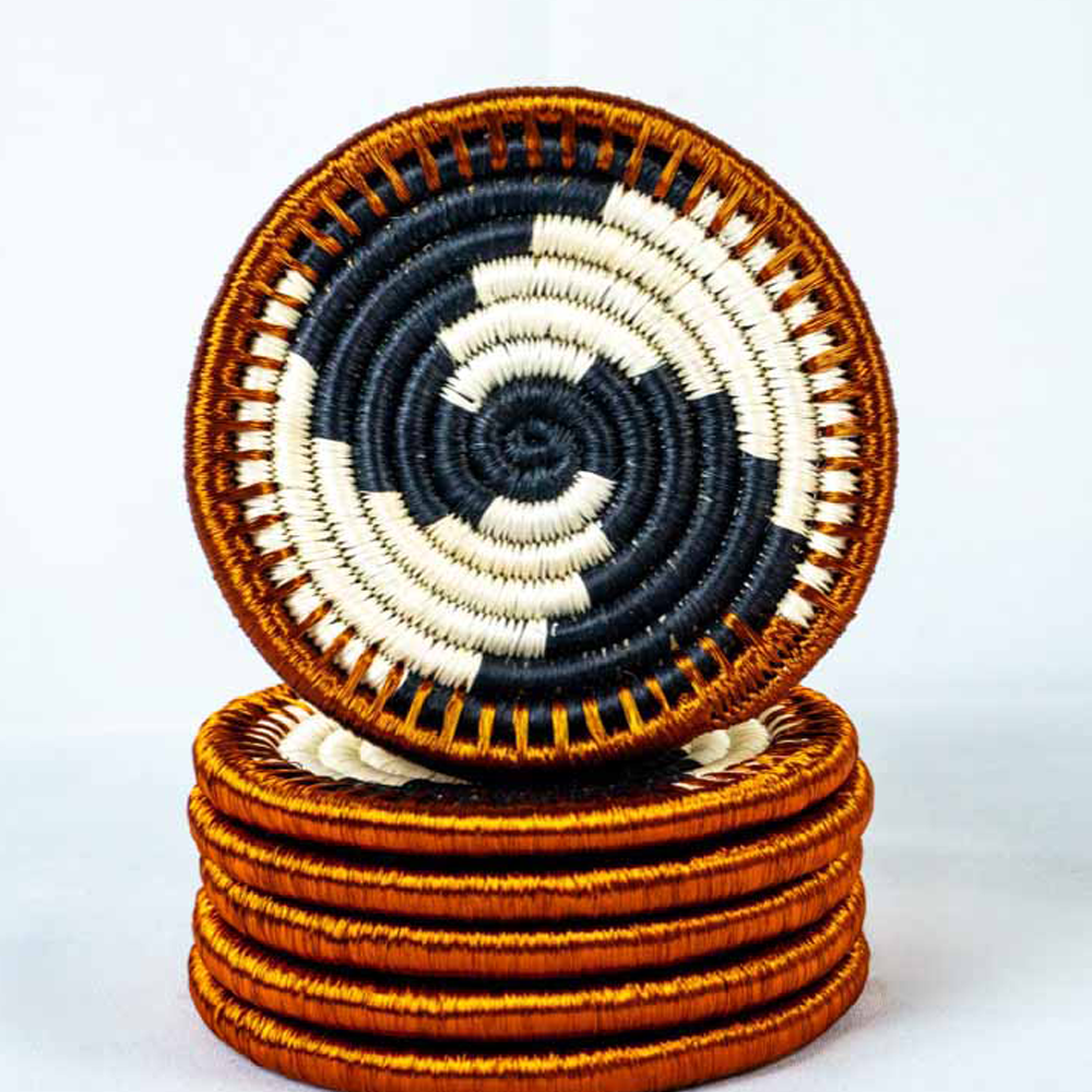Fique and copper coasters image 0