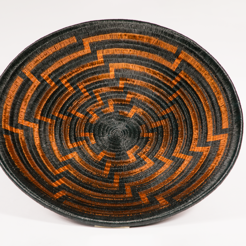 Black and copper thread centerpiece image 0