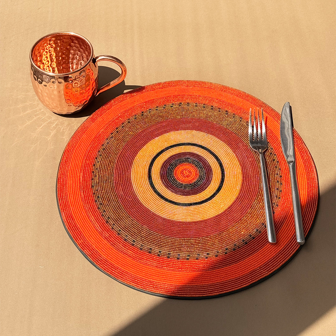 Beaded rainbow placemat image 3