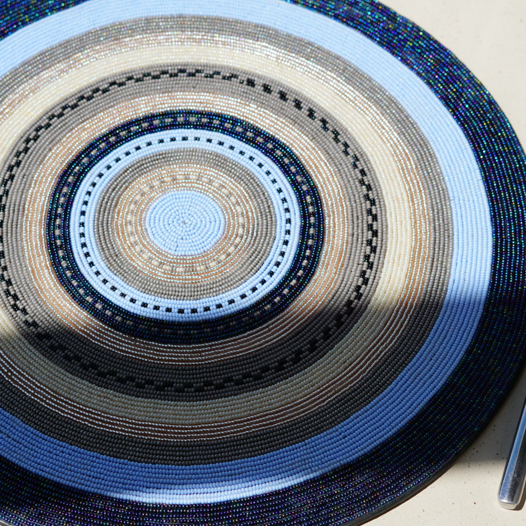 Beaded rainbow placemat image 2