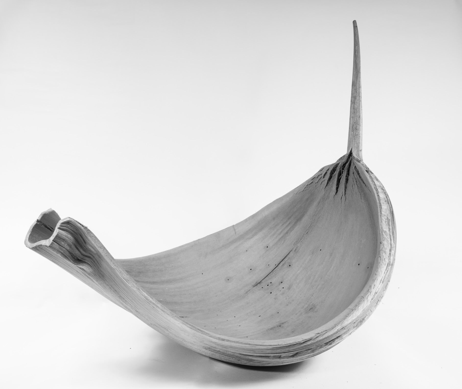 Oversized palm leaf centerpiece made from Inaya fiber – sustainable artisan design